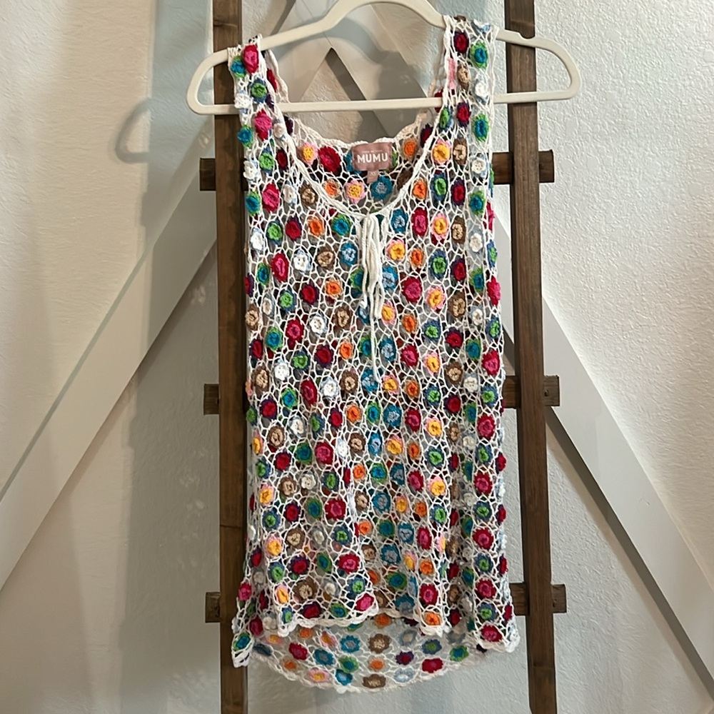 Show Me Your MuMu Colorful Crochet Swim Coverup - Picture 6 of 6